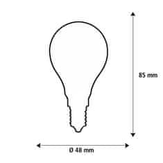 Segula Segula 55370 LED kvapka zrkadlový vrchlík strieborná E14 2,5 W (21 W) 200 Lm 2.700 K