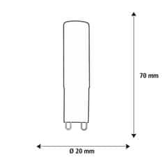 Segula Segula 55616 LED G9 kapsula matná 4,5 W (28 W) 300 Lm 2.200 K