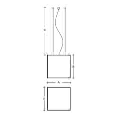 LUCIS LUCIS závesné svietidlo IZAR C 37,7W LED 4000K akrylátové sklo DALI ZL4.IC.K2.440.91L