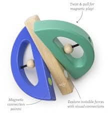 Tegu Magnetická hračka TEGU - Swivel Bug - Teal and Blue