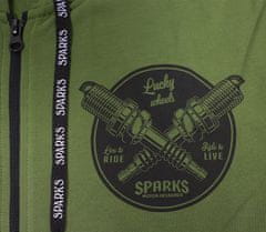 SPARKS Tachie khaki pánska mikina vel. XL