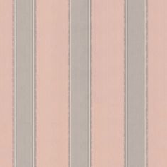 Ružová vliesová pruhovaná tapeta, 220913, Preloved, 0,53 x 10 m