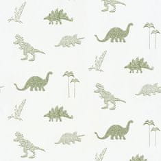 Vliesová detská tapeta s dinosaurami 220780, Doodleedo, 0,53 x 10 m