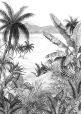 Vliesová obrazová tapeta Pláž a palmy BLD22781, Tropical Morning, Blooming, 200 x 280 cm