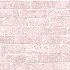 Papierová tapeta Tehly 108591, Pink Brick, Kids @ Home 6, 0,52 x 10 m