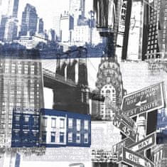 Papierová tapeta New York, 104631, Fresco New York Blue / Black, Kids @ Home 6, 0,52 x 10 m
