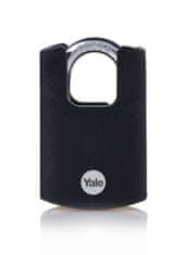 Yale Zámok Yale Y121B/40/125/1, High Security, visiaci, čierny, 46 mm, 3 kľúče