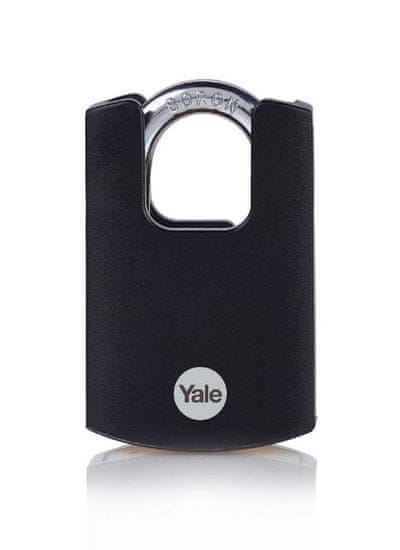 Yale Zámok Yale Y121B/40/125/1, High Security, visiaci, čierny, 46 mm, 3 kľúče