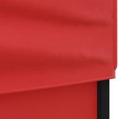 Vidaxl Skladací párty stan s bočnými stenami červený 2x2 m