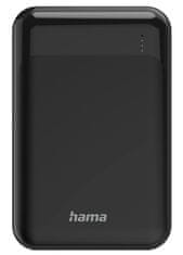 HAMA powerbanka Eco Power 10, 10000 mAh, 2 A, 2 výstupy: 2x USB-A, vstup micro USB/USB-C, čierna