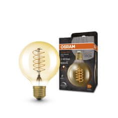 Osram LEDVANCE Vintage 1906 Globe 80 48 Filament DIM 7W 822 Gold E27 4099854090820