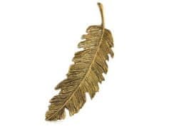 For Fun & Home Dámska spona do vlasov Leaf, starozlatá/strieborná/zlatá, bižutérny kov, 9,5x2,5 cm - Varianta 1
