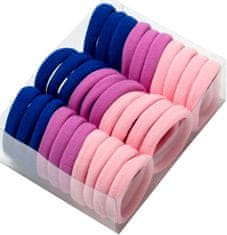 For Fun & Home Silné a pružné gumičky do vlasov s volánikmi - 30 kusov, 4,5 cm, pružný plast