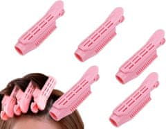 For Fun & Home Remienok na vlasy 5 ks, ružový, plastový, 2,5 cm x 10,5 cm