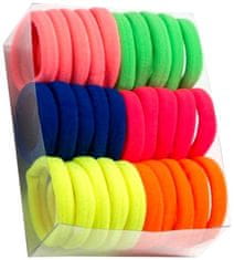 For Fun & Home Sada 30 pevných a pružných gumičiek do vlasov, 4,5 cm, materiál pružný plast