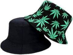 Camerazar Obojstranný rybársky klobúk BUCKET HAT, čierny, polyester/bavlna, 55-59 cm