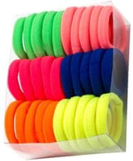 For Fun & Home Sada 30 pevných a pružných gumičiek do vlasov, 4,5 cm, materiál pružný plast