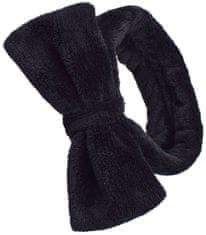 Mäkká kozmetická čelenka do vlasov pre domáci kúpeľ, fleecový materiál, univerzálna veľkosť, šírka mašle 14 cm