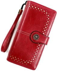 Camerazar Veľká dámska peňaženka z ekologickej umelej kože, elegantný dizajn, 15 priehradiek, rozmery 19,3x10x3,5 cm