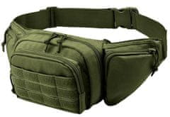 Camerazar Vojenské puzdro Tactical Large, odolný polyester 600D, rozmery 20x15x9 cm, nastaviteľný opasok 60-120 cm