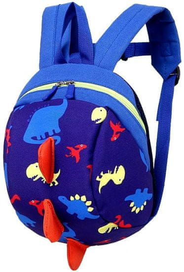 Camerazar Detský batoh Dinosaurus pre predškolákov, polyester, 3D efekt, rozmery 27x19x11 cm