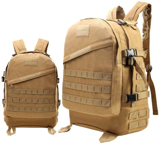 Camerazar Vojenský batoh Tactical Tourist XL SURVIVAL, Polyester 600d, 45 litrov, 51x38x18 cm