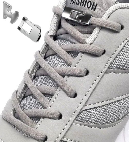 Camerazar Elastické šnúrky do topánok s kovovými prackami, nastaviteľná dĺžka, hrubá guma