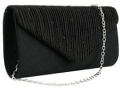 Camerazar Elegantná čierna taška cez rameno, syntetický materiál, rozmery 22x12 cm, dĺžka popruhu 100 cm