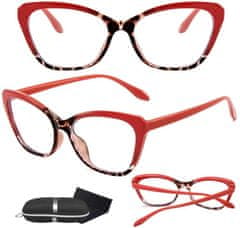 Camerazar Elegantné ružové mačacie okuliare, antireflexné šošovky, polykarbonát - plast, filter UV400