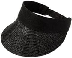 Camerazar Nastaviteľný mäkký slamený klobúk, 11 cm šilt, 6 cm šírka pásu
