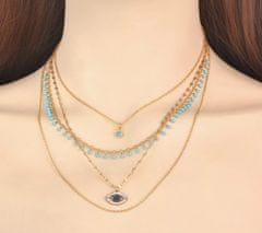 For Fun & Home Elegantný náhrdelník s egyptským motívom, zlato, chirurgická oceľ 316L, sada 4 kusov