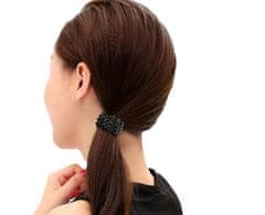 For Fun & Home Elastická gumička do vlasov s perlami na drdol, veľmi ľahká, univerzálna veľkosť
