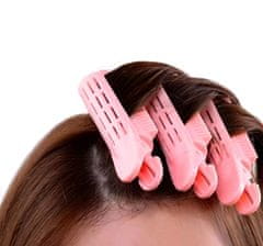 For Fun & Home Remienok na vlasy 5 ks, ružový, plastový, 2,5 cm x 10,5 cm