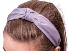 For Fun & Home Elegantná saténová čelenka do vlasov s uzlom, šírka 3,5 cm, univerzálna veľkosť