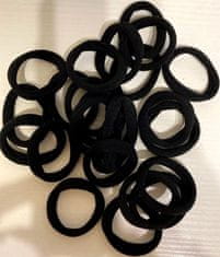 For Fun & Home Sada 30 pevných a pružných gumičiek do vlasov, 4,5 cm, pružný plast