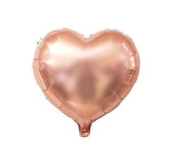Camerazar Sada 10 narodeninových balónov ružovej farby s číslom 0, veľkosť čísla 81 cm, veľkosť srdca 45 cm