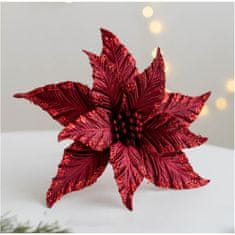 Flor de Cristal Flamenco Mystique Glitter ozdoba na vianočný stromček XXL, červená, plast, 25 cm