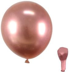 Camerazar Sada 20 balónov s konfetami, ružovo zlaté, latex, priemer 30 cm