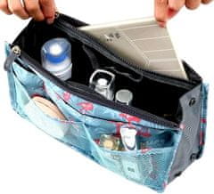 Camerazar Organizér do kabelky Bag in Bag, farebný, nylonový/síťovinový materiál, 27,5x17,9x8 cm
