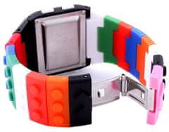 Camerazar Digitálne hodinky Jelly Watch s podsvietením, farebné, silikónový náramok, 23 cm