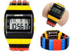 Camerazar Digitálne hodinky Jelly Watch s podsvietením, farebné, silikónový náramok, 23 cm