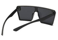 Camerazar Veľké dámske slnečné okuliare, čierne, plastový rám, UV filter 400 Cat 3