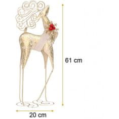 Flor de Cristal Flamenco Mystique Stojaci trpaslík s natiahnutými nohami, plyšová výplň, výška 62 cm, šírka 20 cm