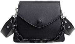 Camerazar Elegantná dámska taška cez rameno s čiernou retiazkou, kvalitná umelá koža, 20x16 cm