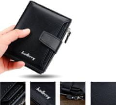 Camerazar Pánska peňaženka z ekologickej umelej kože, čierna, 19 priehradiek, rozmery 10x13x3 cm