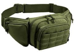 Camerazar Vojenské puzdro Tactical Large, odolný polyester 600D, rozmery 20x15x9 cm, nastaviteľný opasok 60-120 cm