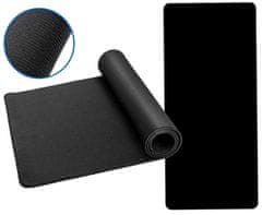 Camerazar XXL herná podložka pod myš, čierna, guma + syntetické vlákna, 90x40 cm
