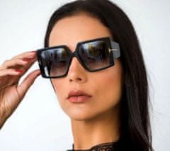 Camerazar Veľké moderné dámske slnečné okuliare, zdobené, plastové, filter UV400