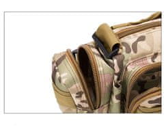 Camerazar Vojenská taška Tactical Kidney, farba Moro, polyester 600D, 30x8x18 cm