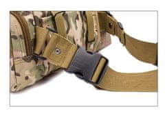 Camerazar Vojenská taška Tactical Kidney, farba Moro, polyester 600D, 30x8x18 cm